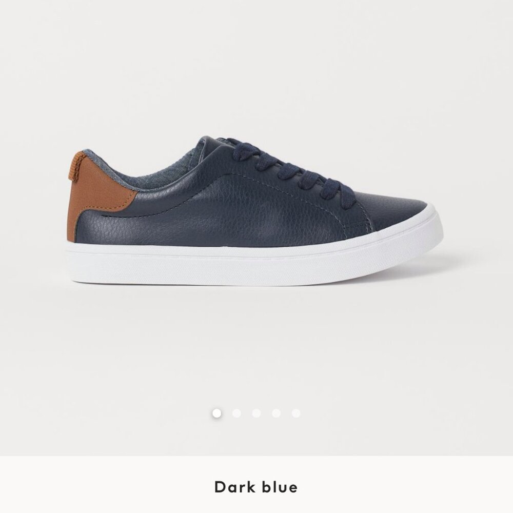 H&M navy blue sneakers, boys size 4